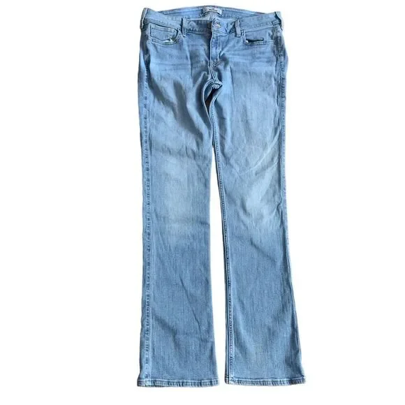 HOLLISTER Light Wash Straight Jeans Size W30 L33 - Picture 2 of 14